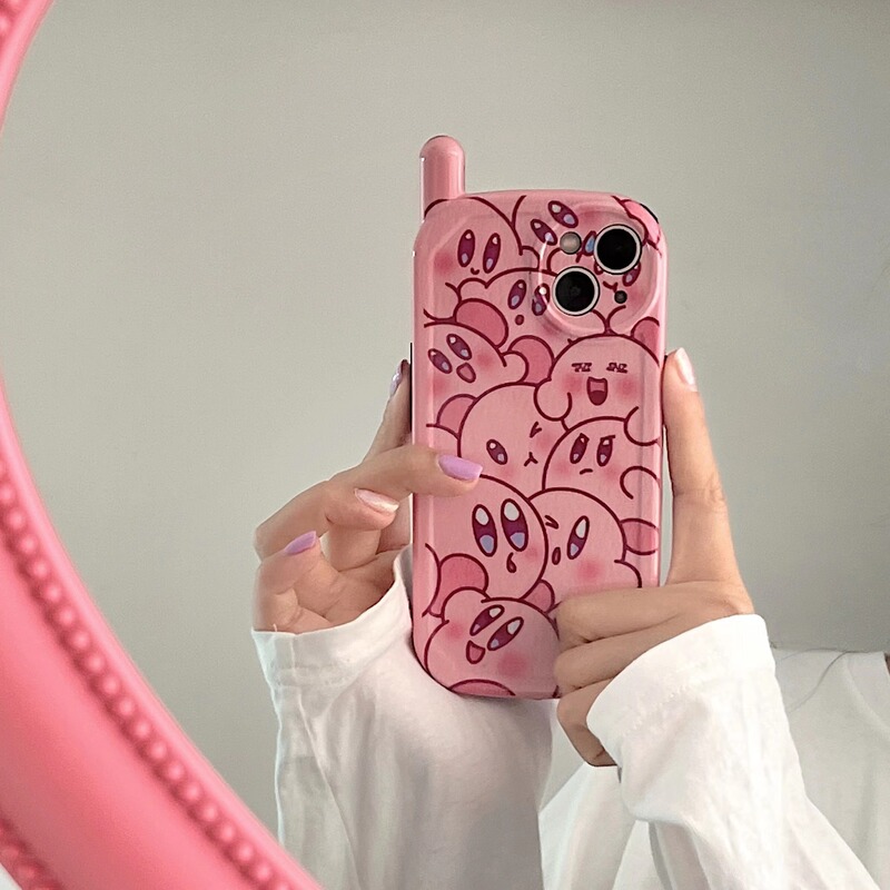 Apple 11 Pro Max New Phone Case ins Kirby the Star Stacking Phone Case iPhone 12 Pro Max Premium Xr Niche XS Max Girl 13 Pro Max Case 7/8 Plus Applicable