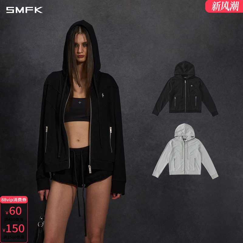 Smfk Eternal Statue Wide-Fit Sports Hoodie Ch007B1-U/Ch007Lg-U Zip-Up Jacket Unisex Smfk Eternal Statue Wide-Fit Sports Hoodie Ch007B1-U/Ch007Lg-U Zip-Up Jacket Unisex