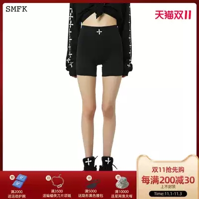 SMFK eternal riding pants slim high waist women slim shorts national tide fitness casual matte sports leggings summer