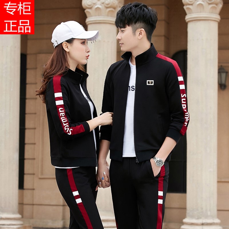Official Brand Clover Couple Sports Suit for Women 2026 New Trendy Sweatshirt Casual Wear Three-Piece Set