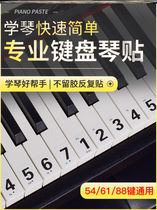 Electronic piano 61 keyboard sticker piano music sticker 88 key professional 54 - key children adult profile