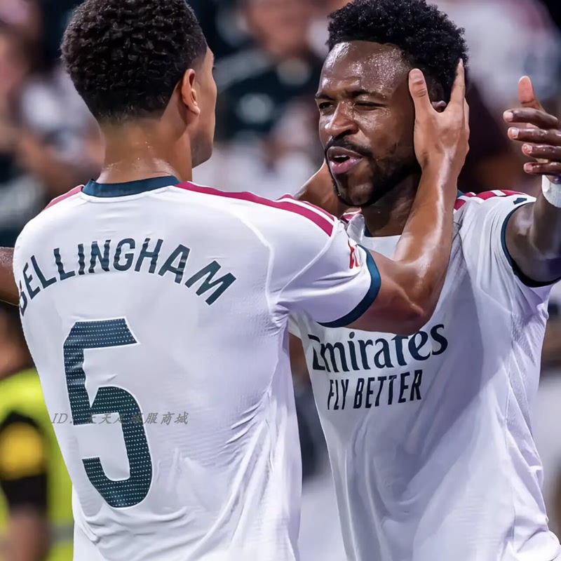 Authentic 2627 Real Madrid Jersey Home Number 5 Bellingham Vinicius Mbappe Fan Version Football Uniform Authentic 2627 Real Madrid Jersey Home Number 5 Bellingham Vinicius Mbappe Fan Version Football Uniform