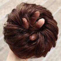 Fluffy wig bag pellet head female hair ring disc hairdresser fluffy and matte simulation disc hair flower buds head flower nature