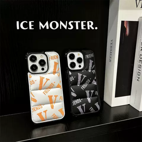 Vlone Friends New Phone Cases Covers Puffy Puffer Down Jacket Trendy Fashionable iPhone 15, iPhone 14, iPhone 13, iPhone 12,
