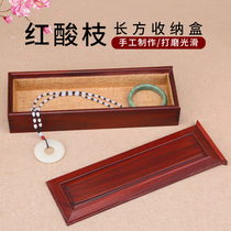 Rectangular Rectangular Collection Box of Solid Red Wood Branch Precision Tencope Machine