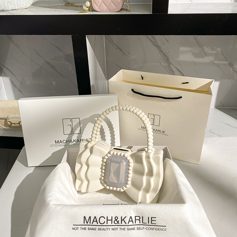 This year's popular niche design high-end socialite bow handbag bag women's autumn and winter 2022 new trendy all-match