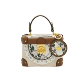 Коробка, косметичка, универсальная сумка через плечо, из натуральной кожи, осенняя