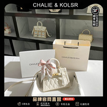 CHALIEKOLSR high-end small fragrance embossed Kelly bag womens summer 2024 new mini handbag
