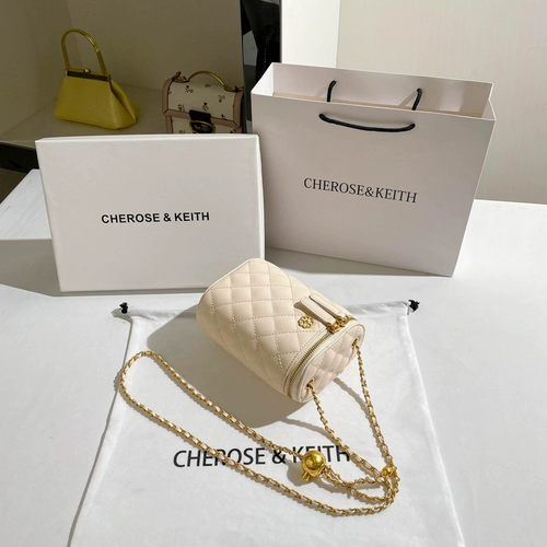 CHEROSE&KEITH Сумка через плечо, сумка для телефона, из натуральной кожи, в стиле Шанель