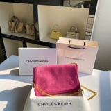 Шали и колср сумка [одна сумка и два использования] с двумя с двумя крокодилами замшевые замше