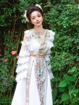 Clothing Wind New Summer Long Dress Implotresses the Ethnic Characteristics Homogeneous Wave Clothing Miao Ethnic Western Miya Tea