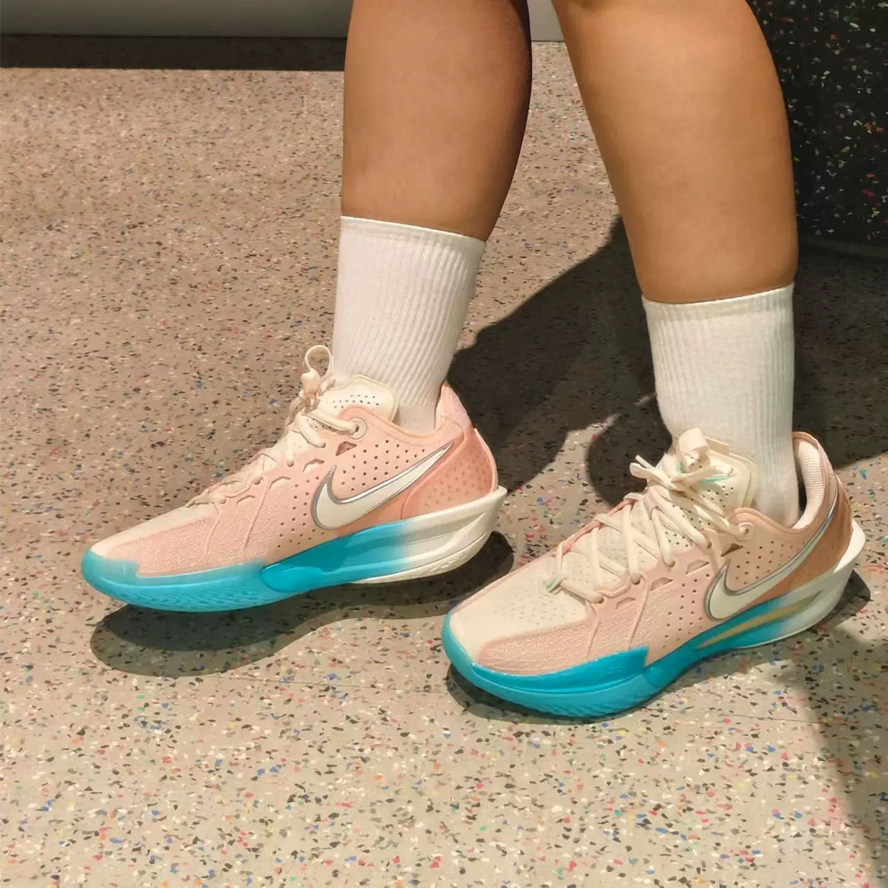 Nike Zoom GT cut3 износостойкие нескользящие ударопоглощающие мужские баскетбольные кроссовки DV2918 HQ3454