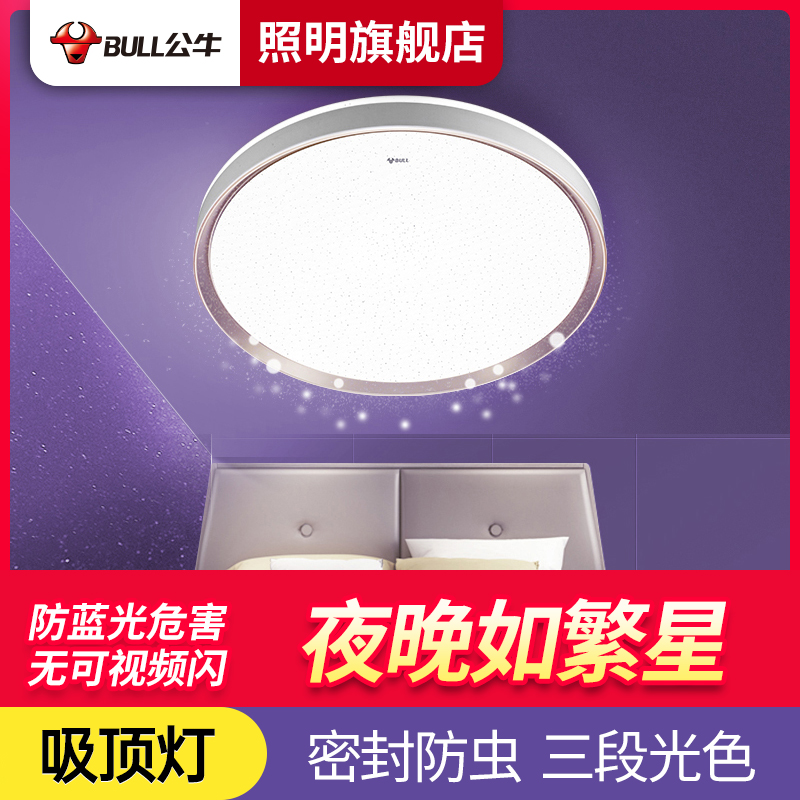 Bull Official Living Room Main Lamp Modern Minimalist Full House Lamps Package 2022 New Chinese Bedroom Ceiling light Stars Stars