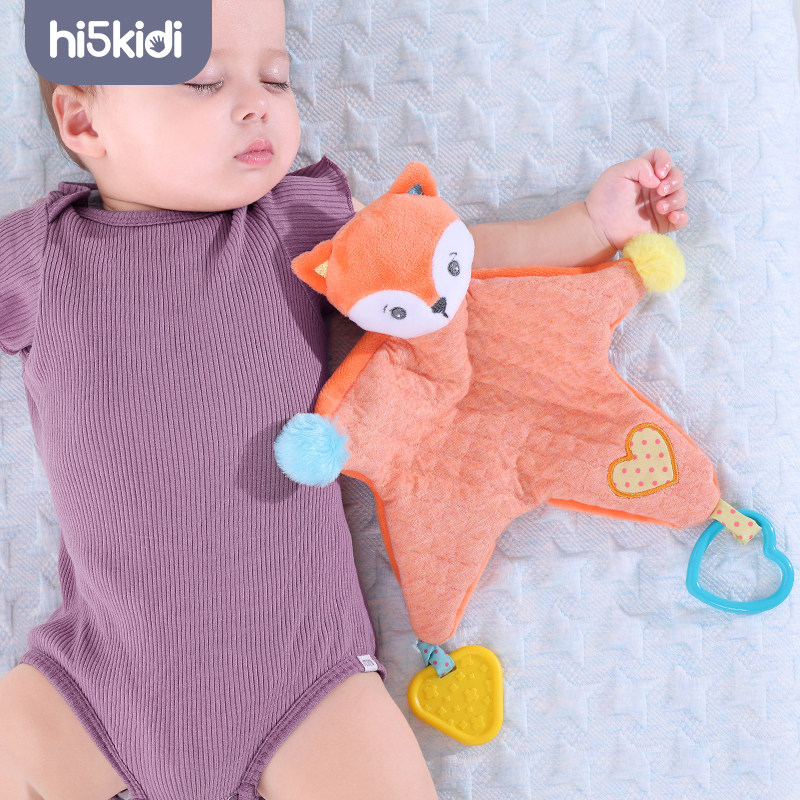 (Shunfeng) hi5kidi Little fox baby soothing towel can entrance 0-1-year-old baby to appease doll