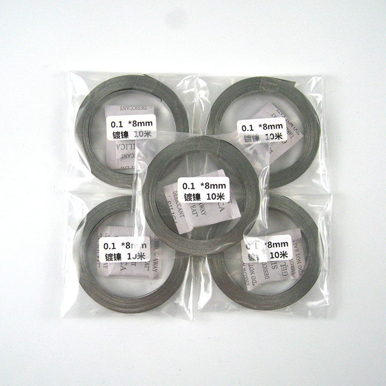 18650 battery nickel sheet nickel with 8mm width 0 1mm thick 4 m slim electronic technology