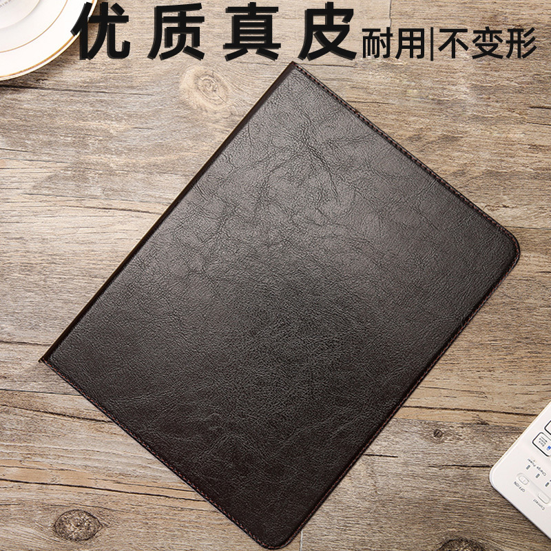 Genuine Leather iPad Protective Case Pro New Model Ipad9 Protective Shell 12.9 Inches 2015 Tablet Pad Computer 2017 Old Version 9.7 Suitable for Apple 10.2 Full Coverage 10.5 Anti-Fall
