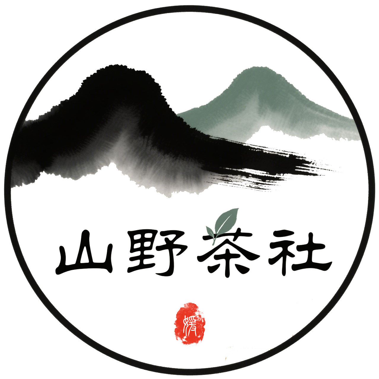 山野茶社 专注品牌精品六堡茶的LOGO