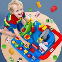 Childrens Car Trespass Big Adventure Railcar Toy Police Car Parking Lots Tennis Red Cots Boys Toys