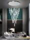 Rotating Staircase Chandelier, Duplex Villa Crystal Chandelier, Modern Minimalist Lobby Light Luxury Suspended Living Room Chandelier