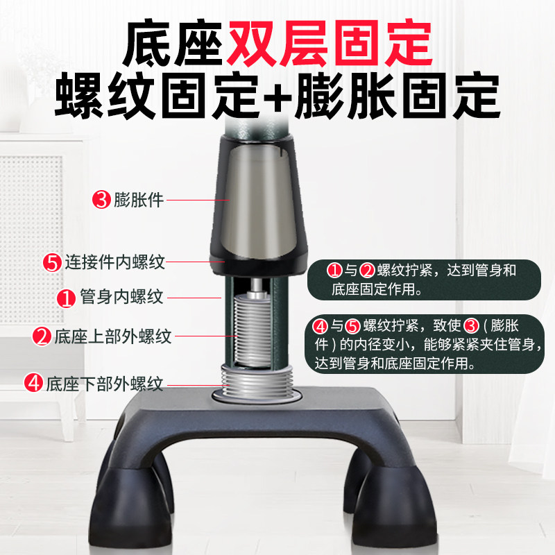 Le Laifu Elderly Walking Stick, Telescopic Four-Legged Walking Stick with Light, Lightweight and Stable, Portable Non-Slip Walking Stick for the Elderly