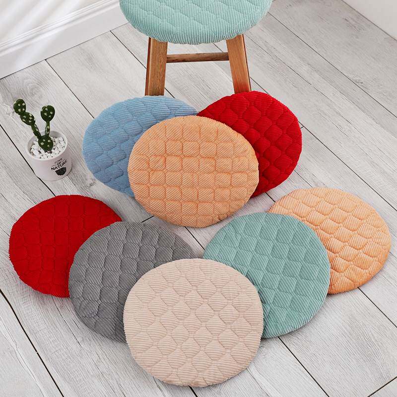Round Den Benches Sleeve Hood Round Stool All Season Universal Garden Round Seat Cushion Protection Soft Hotel Restaurant Fashion velvet-Taobao