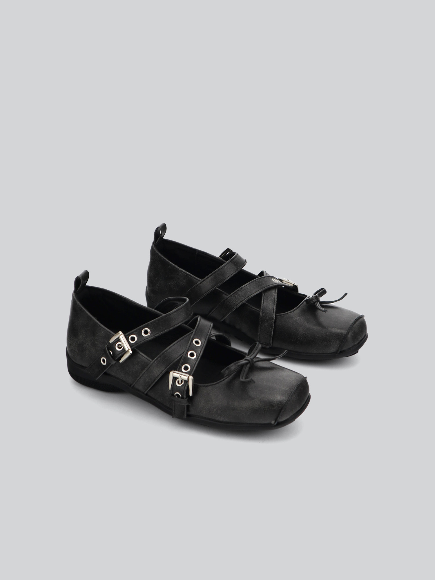 Spring's Hottest Drop: Victoria Harbour Korean Square Toe Flats - Detail image 4