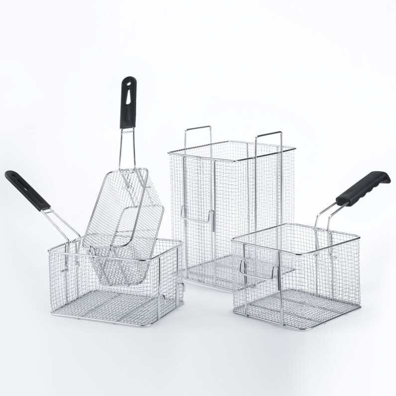 Fried basket screen basket basket filter screen oil spill spoon food fries snack leak frame