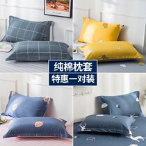 Waterstar pure cotton pillowcase pair of clothes 48 * 74cm full cotton twill pillow core cover single student child pillowcase