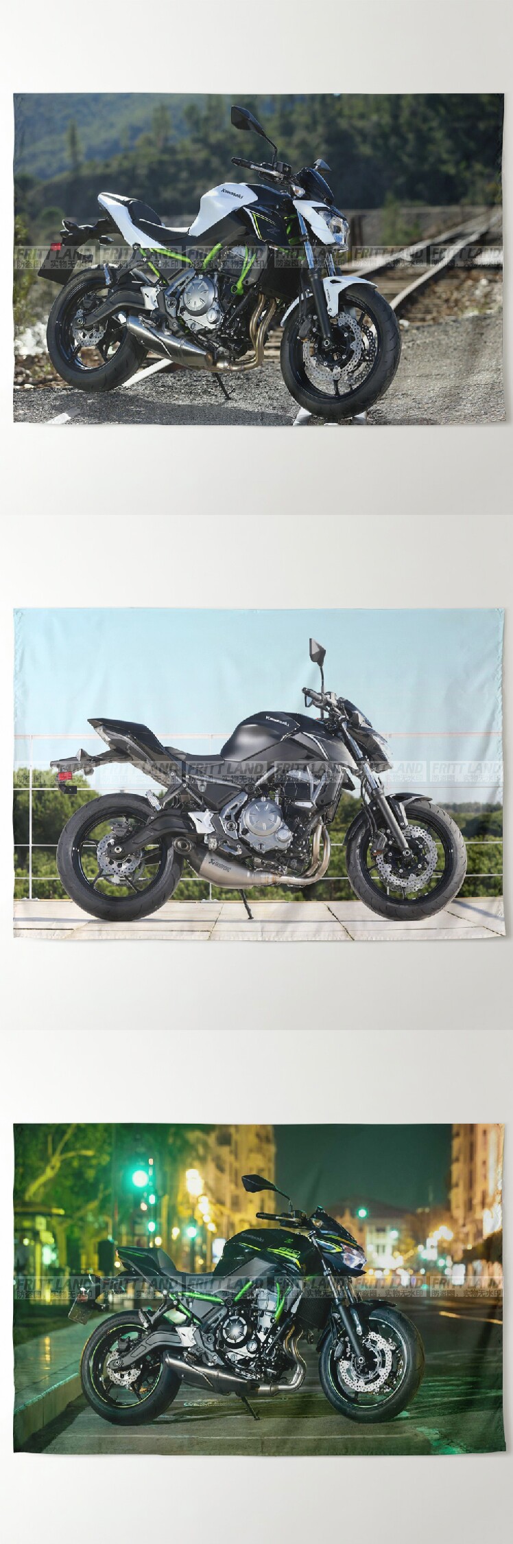 Гобелен 川崎z系列z 400 650 900街车摩托机车车迷周边装饰背景布挂布海报