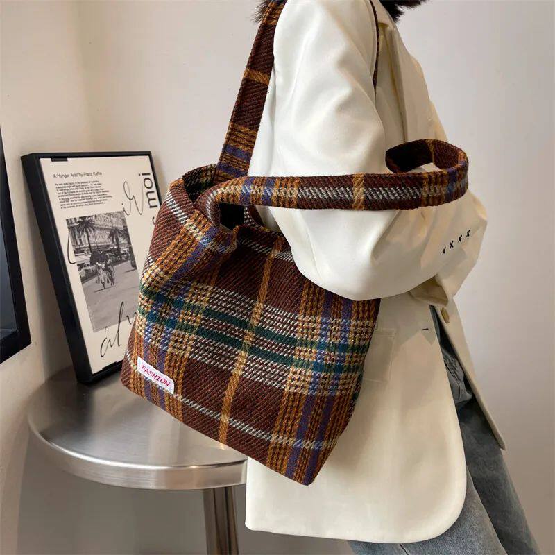 Седло мешок tote women's bag shoulder wool shopper bags for women large OTHER