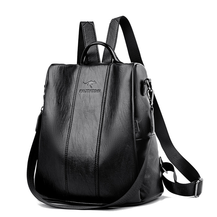 рюкзак anti-theft leather backpack women vintage shoulder bag ladie Other