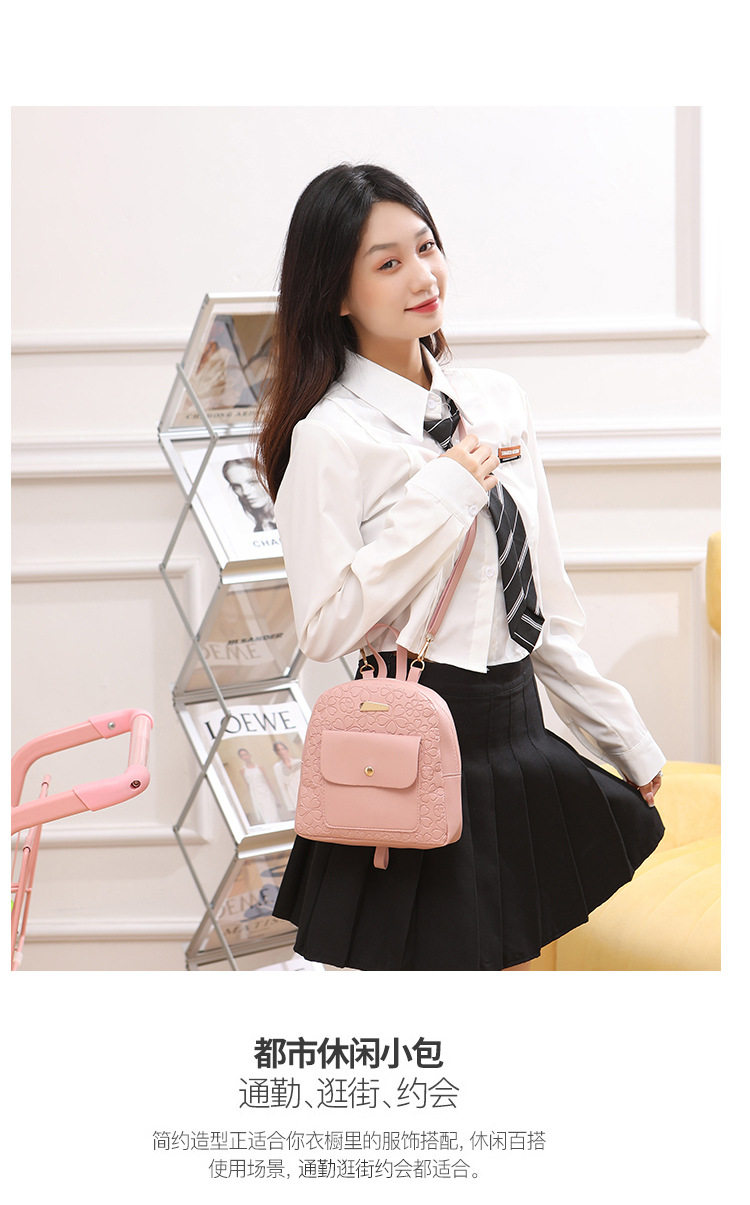 рюкзак None Other Mini Backpack Women PU Leather Shoulder Bag For Teenage Girl