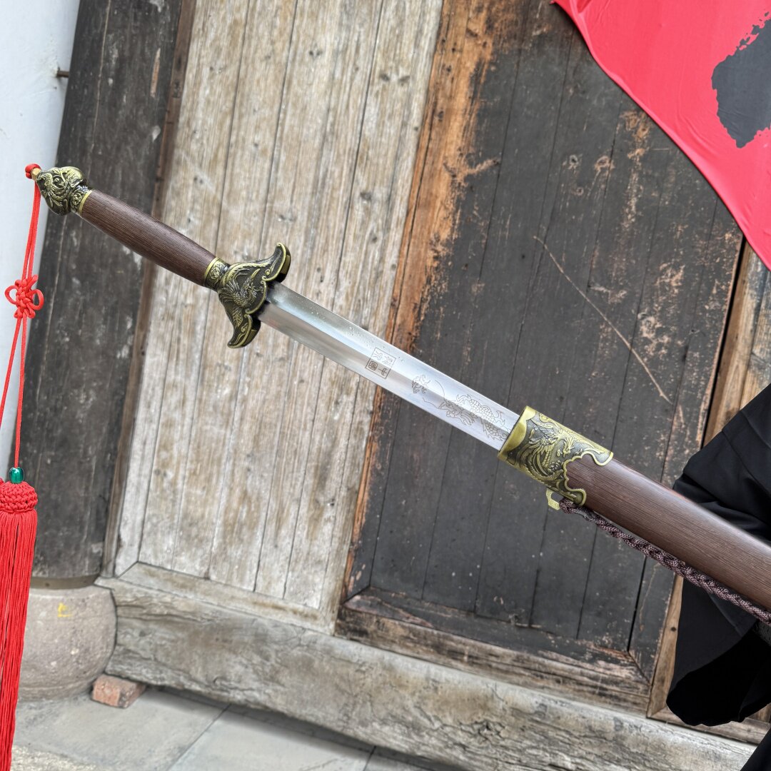 绣春刀中华苗刀雁翎刀龙泉一体高锰钢唐横刀具防身冷兵器未开刃，古风