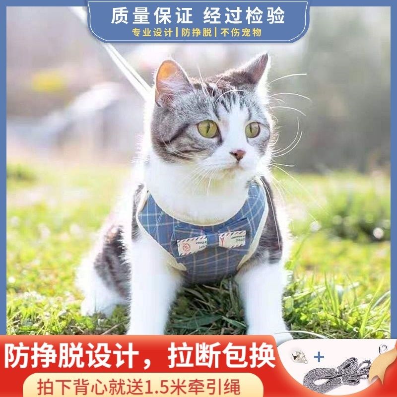 Walk Dog Traction Rope Anti-Escape Bolt Cat Rope Collar Knots Small And Medium Kittens Kitty Rope Walk Dog Supplies Dog Supplies 1