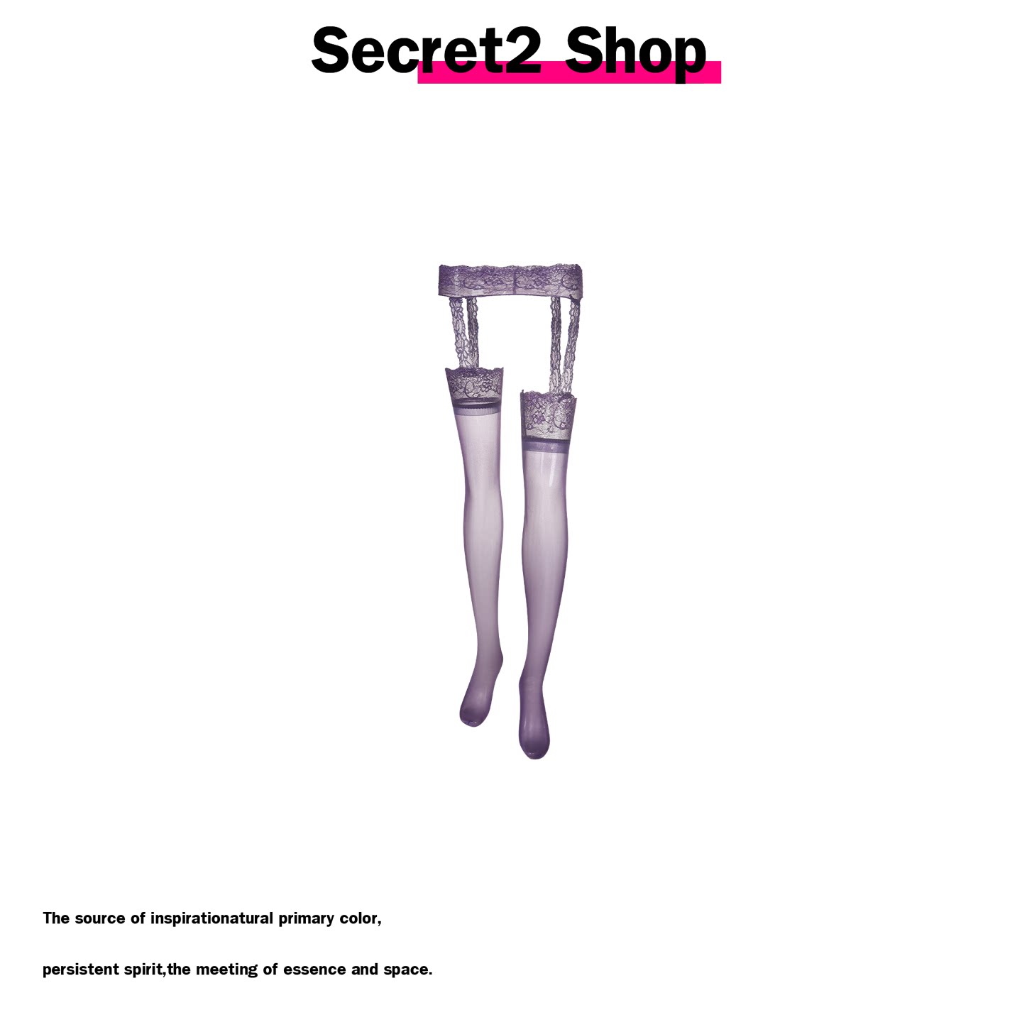 Secret2 Shop Purple Lace Camisole, Ambiguous and Alluring, No-Removal Crotch-Open Sexy Stockings for Women