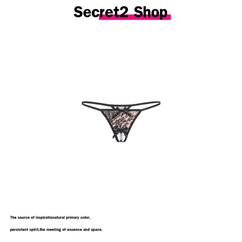 Secret2 Shop Sexy and Alluring Bow Leopard Print Pearl Thong Panties for Women 2026 Summer Secret2 Shop Sexy and Alluring Bow Leopard Print Pearl Thong Panties for Women 2026 Summer