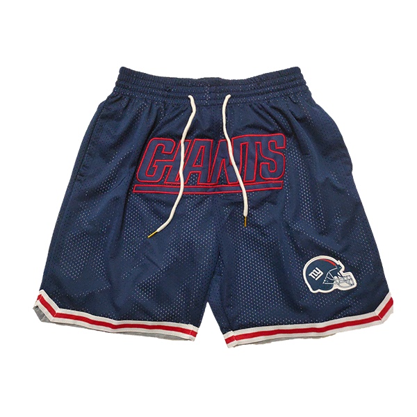 Sports Shorts, Nfl Shorts, New York Giants Embroidered Sports Casual Shorts Sports Shorts, Nfl Shorts, New York Giants Embroidered Sports Casual Shorts