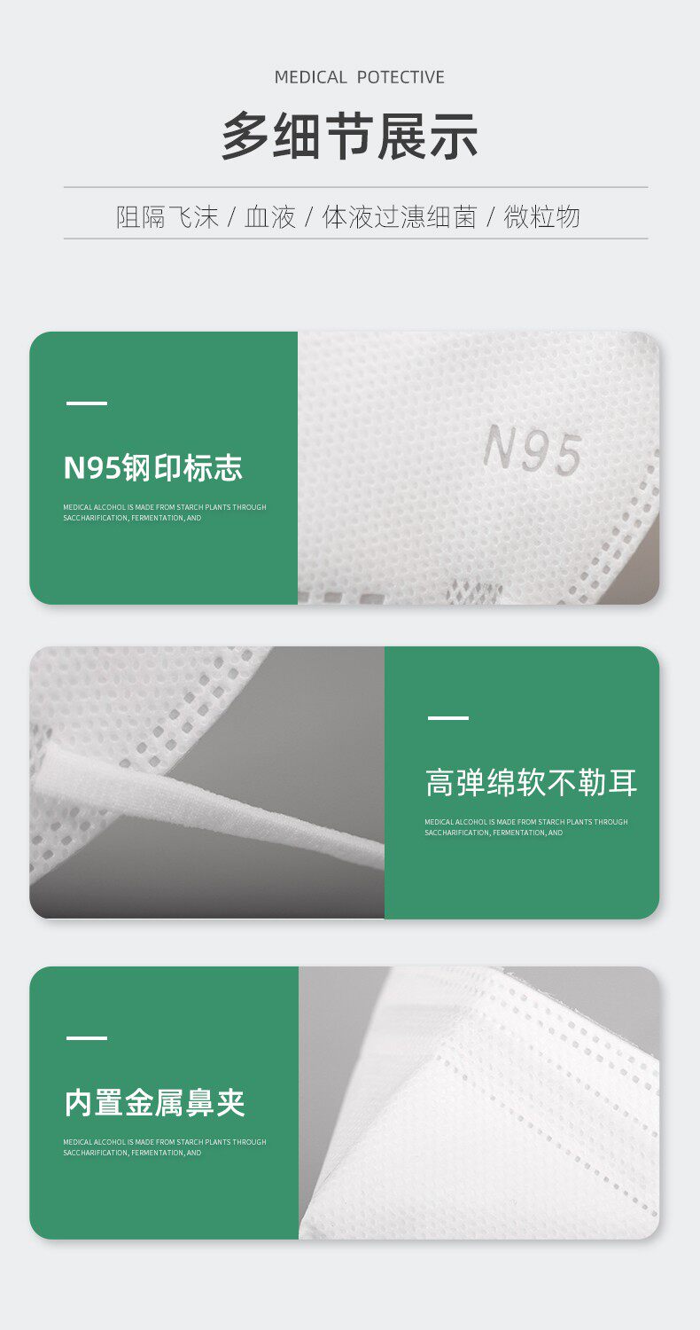 n95口罩 医用灭菌级独立包装 20只 图4
