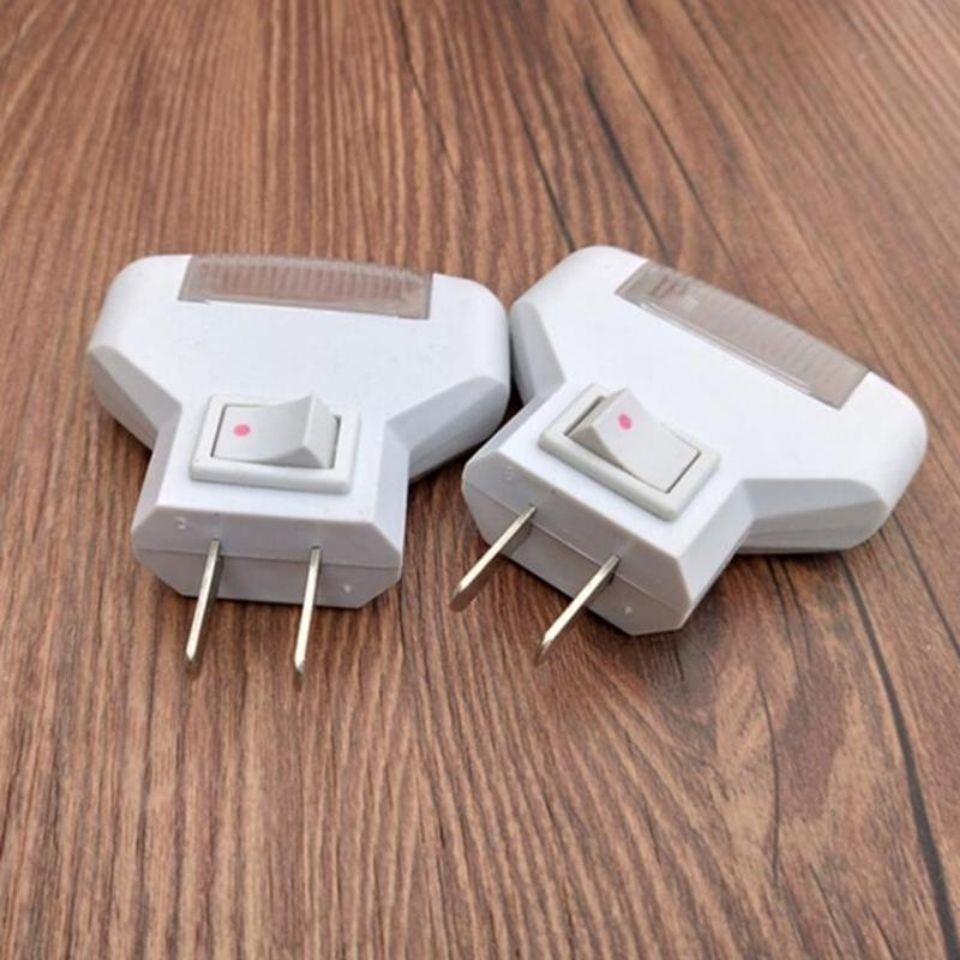 1 watt energy-saving LED night light white light triangle bedside light creative night light home bedroom plug-in night light