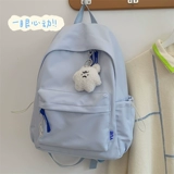 Корейская версия ins, простая мягкая школьная сумка для девочек, кампусный рюкзак, японский Harajuku, шикарный однотонный рюкзак в винтажном стиле