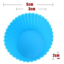 New 12pcs lot Round shape Silicone Muffin Cupcake Mold Case