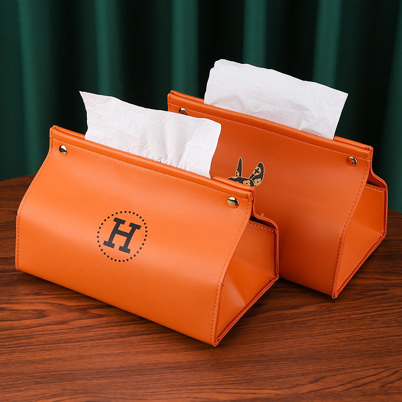 Tissue box High-grade light luxury red drawing box Norius in wind household creative dining room table fittings car