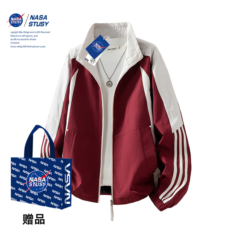 Nasa Stusy American Retro 2026 Spring and Autumn New Men's Pilot Jacket Workwear High-End Jacket