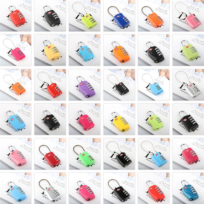 ການເດີນທາງກາງແຈ້ງຕ້ານການລັກລະຫັດຜ່ານ lock trolley ການເດີນທາງ luggage bag padlock accessories backpack drawer lock