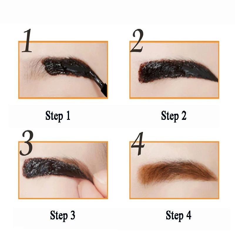 Гель для бровей‑тату Shadow, 1 г водостойкий стойкий тинт для бровей, Brown/Coffee/Gray