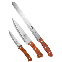 Fruit knife set household professional large melon and fruit knife high-end commercial three-piece set sharp cut watermelon long 1102