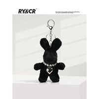 Люблю колье-черный кролик