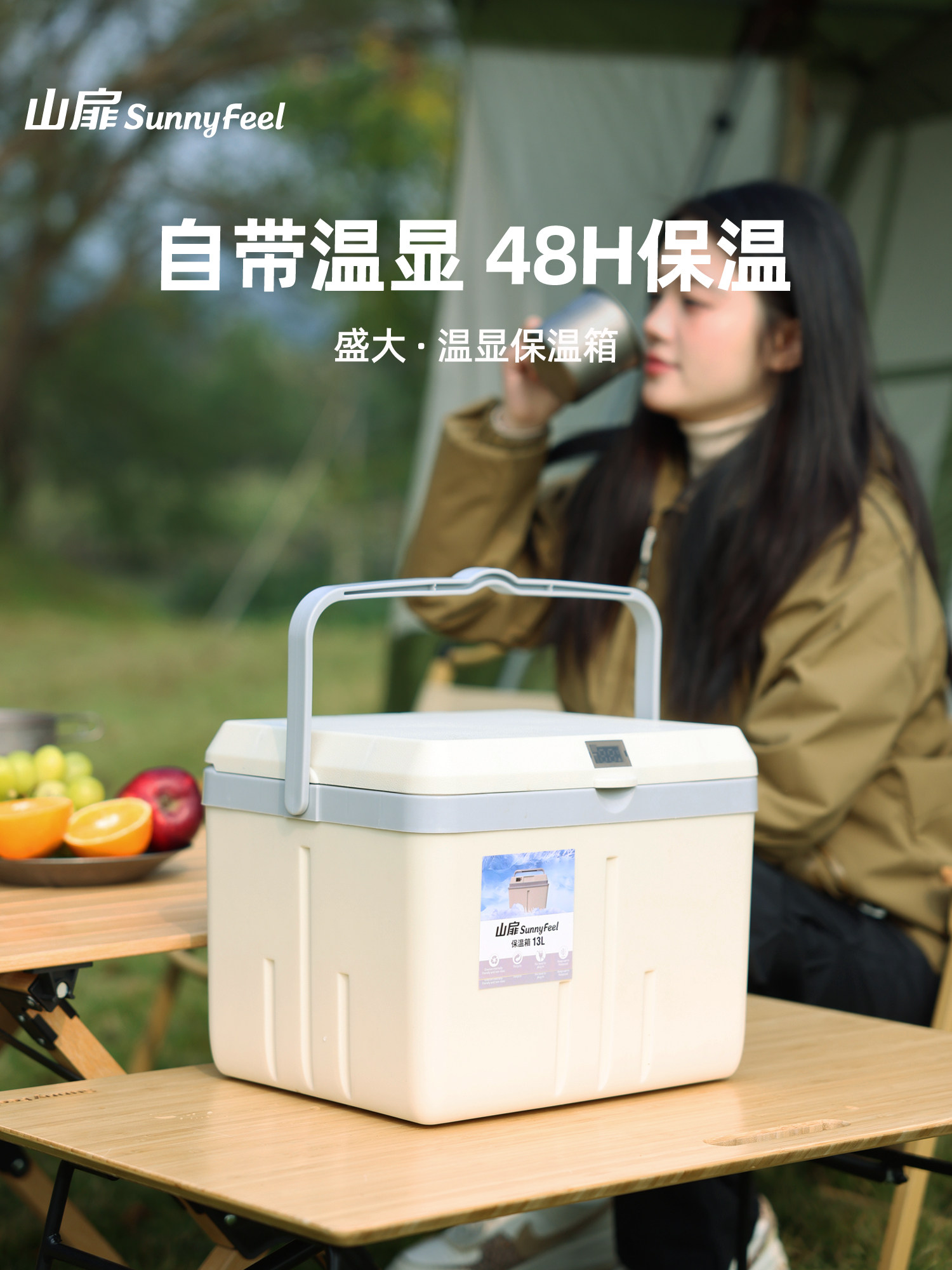 Холодильник-инкубатор для кубиков льда Shanfei ice cube для кемпинга на открытом воздухе, ведерко для льда в киоске, автомобиль для хранения свежих продуктов, портативный небольшой холодильник с постоянной температурой Изображение 1