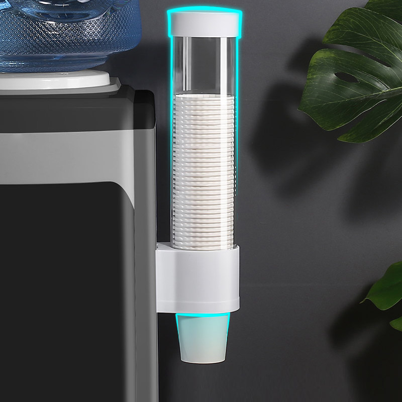 Equipped with disposable mug rack hanger automatic cup holder free of punching water dispenser cup holder paper cup wall-mounted deity