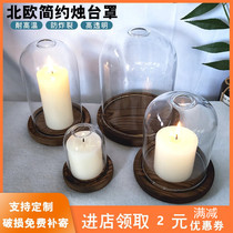 Candle Stand Orbit Container Household Candlestick Base Candlelight Dinner Glass Wax Table Light Luxury European Romance
